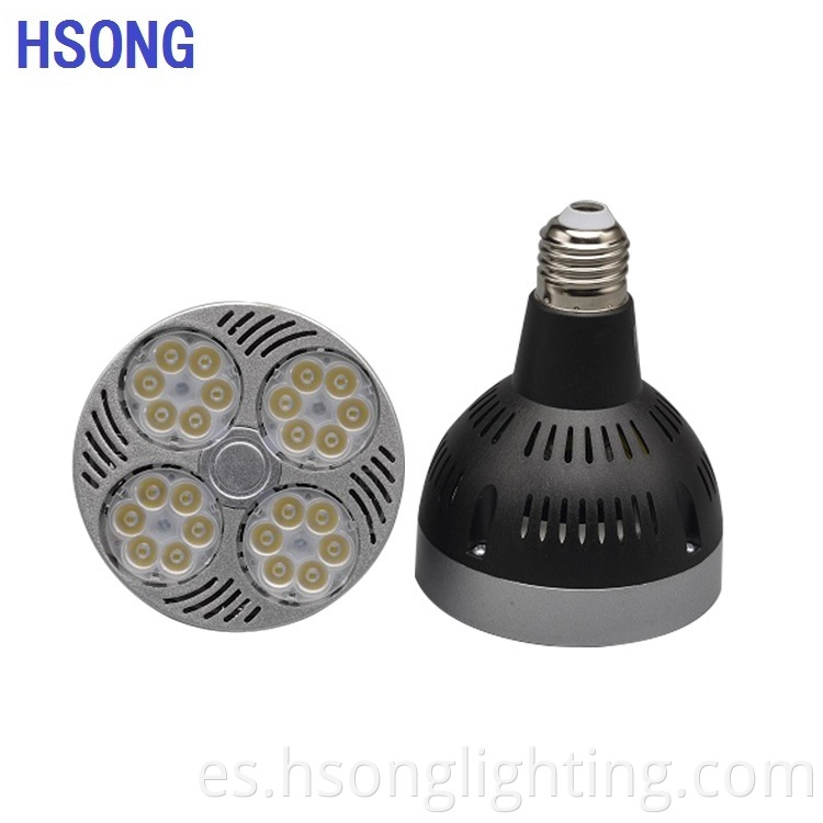 Par30 30W Lámpara de luz dimmable súper brillante 9W 12W 15W LED LED ILUMINACIÓN